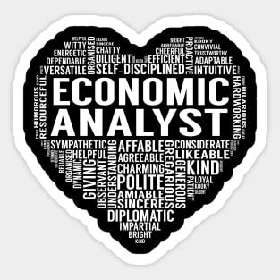Economic Analyst Heart Sticker